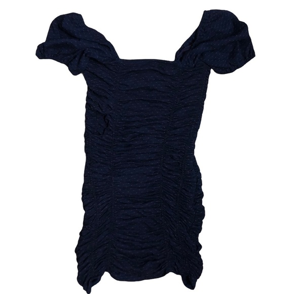 FREE PEOPLE POLKADOT SCRUNCH DRESS NWT XS - Picture 3 of 3